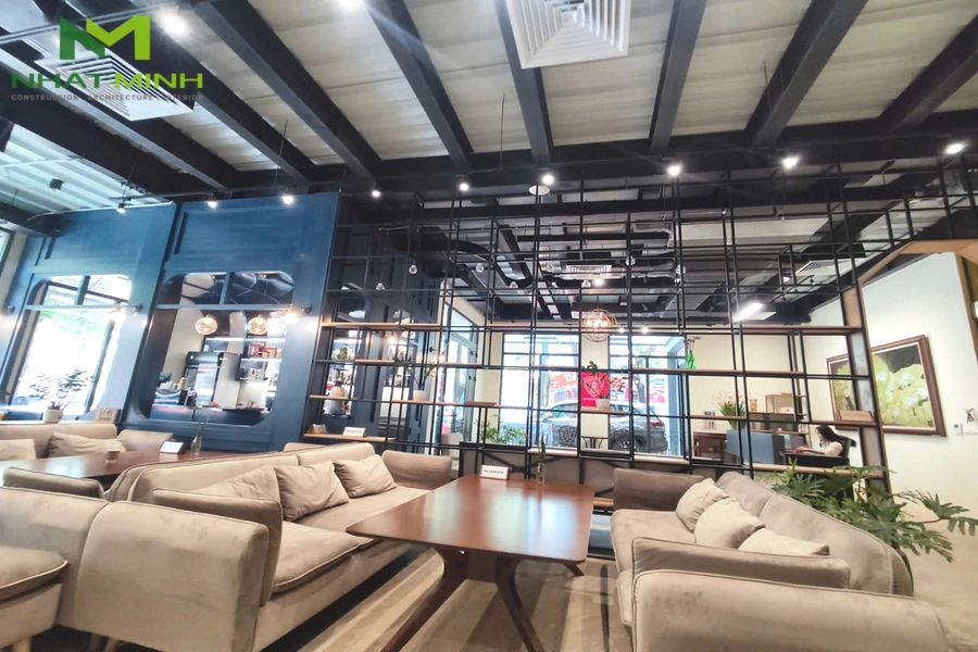 Lát sàn gỗ nhựa ngoài trời cho quán cafe Jolie - Hà Nội