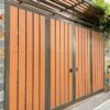 Cổng gỗ nhựa ngoài trời 05