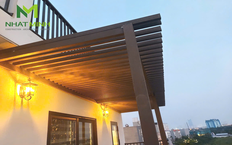 Gian hoa go nhua ngoai troi Giàn hoa gỗ nhựa ngoài trời 03