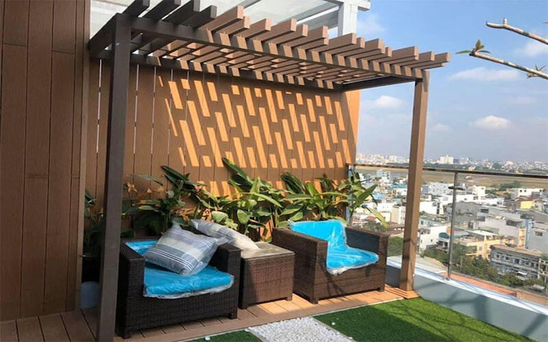 Gian hoa san vuon Giàn hoa gỗ nhựa ngoài trời 04