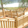 Lan can gỗ nhựa ngoài trời 01