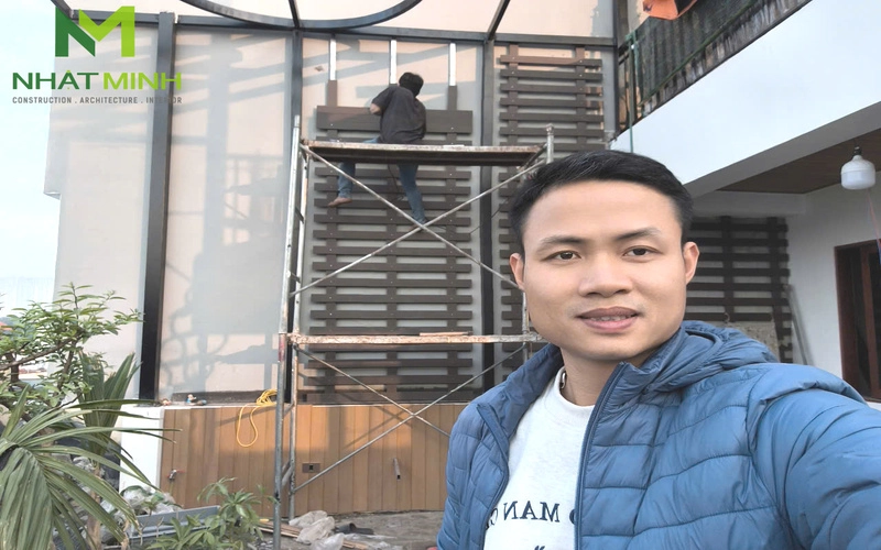 Ốp trần tường gỗ nhựa ngoài trời - Hà Nội